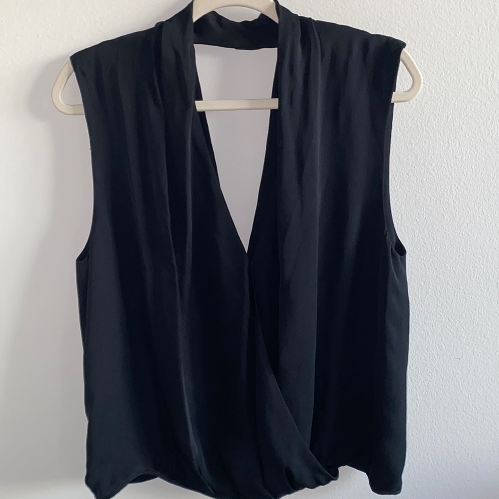 Haute Hippie black 100% silk blouse
